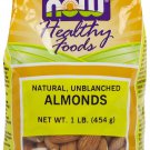 Almonds Raw Unblanched 1 lb NOW Foods (2 Pack)