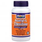 Now Foods Acetyl-L Carnitine 500 mg - 50 Vcaps 2 Pack