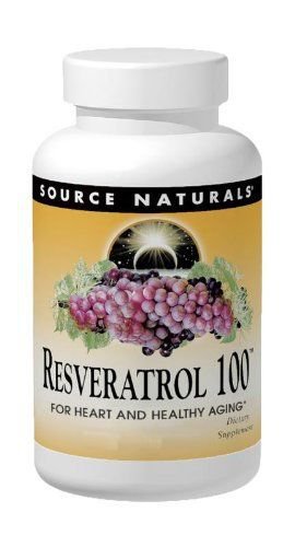 Source Naturals Resveratrol 100mg 60 Capsules (Pack of 2)
