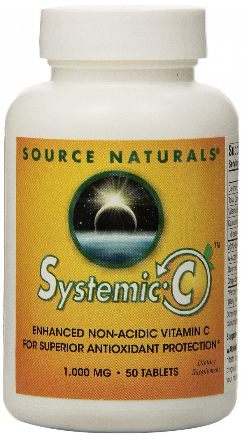 Source Naturals Systemic C&acirc;�&cent; 1000mg 50 tablet pack of 2