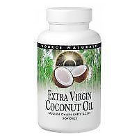 Extra Virgin Coconut Oil 60 Softgels by Source Naturals (Pack of 2)