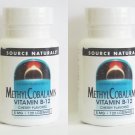 MethylCobalamin Cherry 5 mg 120 Tabs by Source Naturals (Pack of 2)