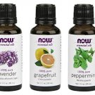 3-Pack Variety of NOW Essential Oils: Summer Fun - Lavender Grapefruit Pepper...