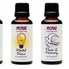 4-Pack: Now Foods Mood Lifting Variety Essential Oil Blends - 1oz Each