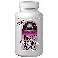 Phase 2 Carbohydrate Blocker 500 mg 30 Chewable Wafers by Source Naturals 2 pack