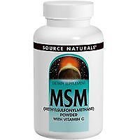 MSM with Vitamin C 4 oz by Source Naturals (Pack of 2)