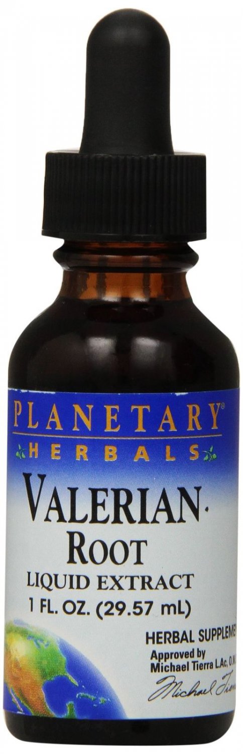 Planetary Herbals Valerian Root Fluid Extract Supplement 1 Fluid Ounce