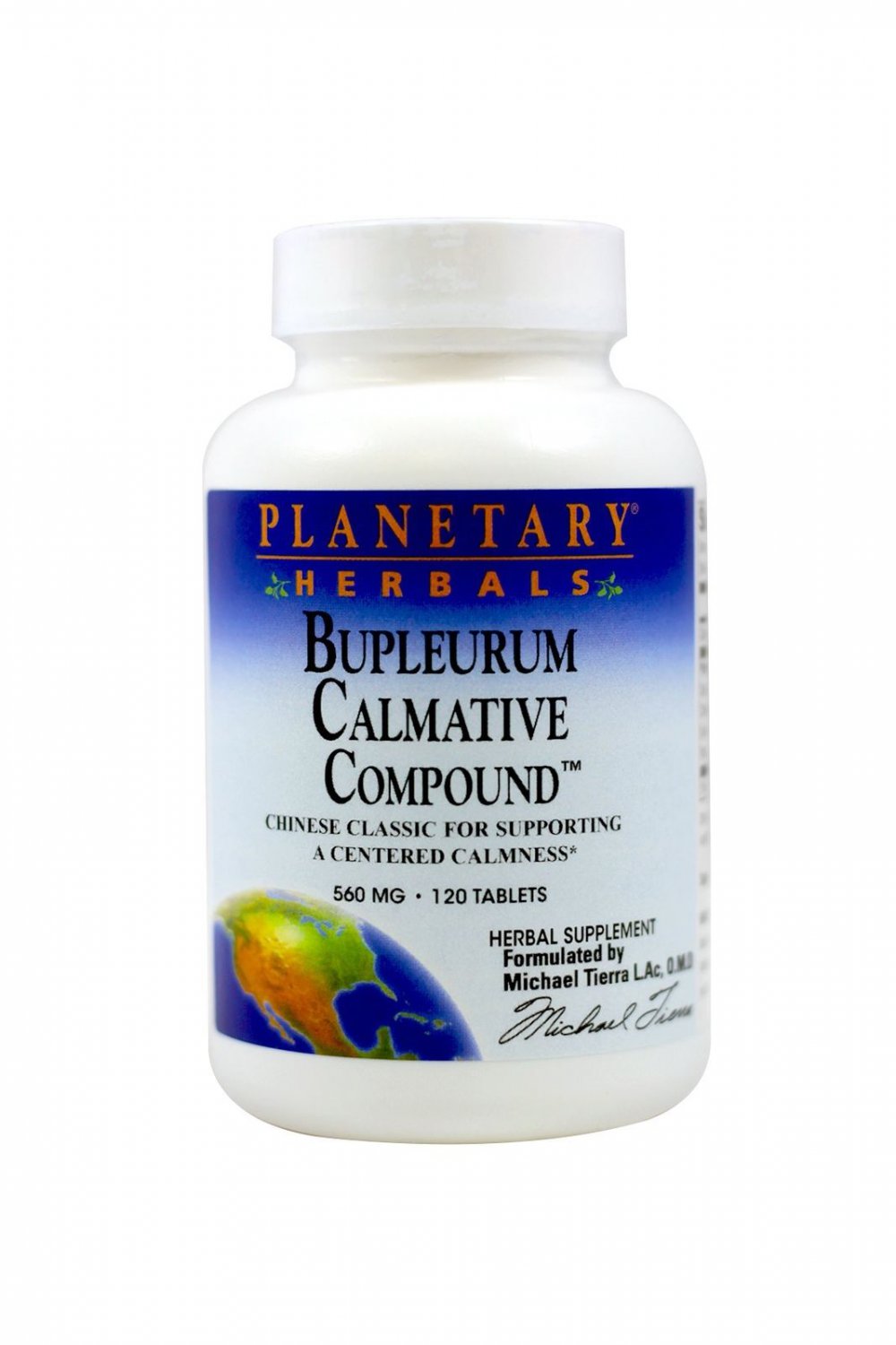 Planetary Herbals Bupleurum Calmative Compound 560 mg Tablets 120 tablets