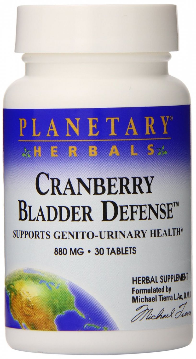 Planetary Herbals Cranberry Bladder Defense Tablets 30 Count