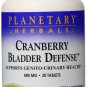Planetary Herbals Cranberry Bladder Defense Tablets 30 Count