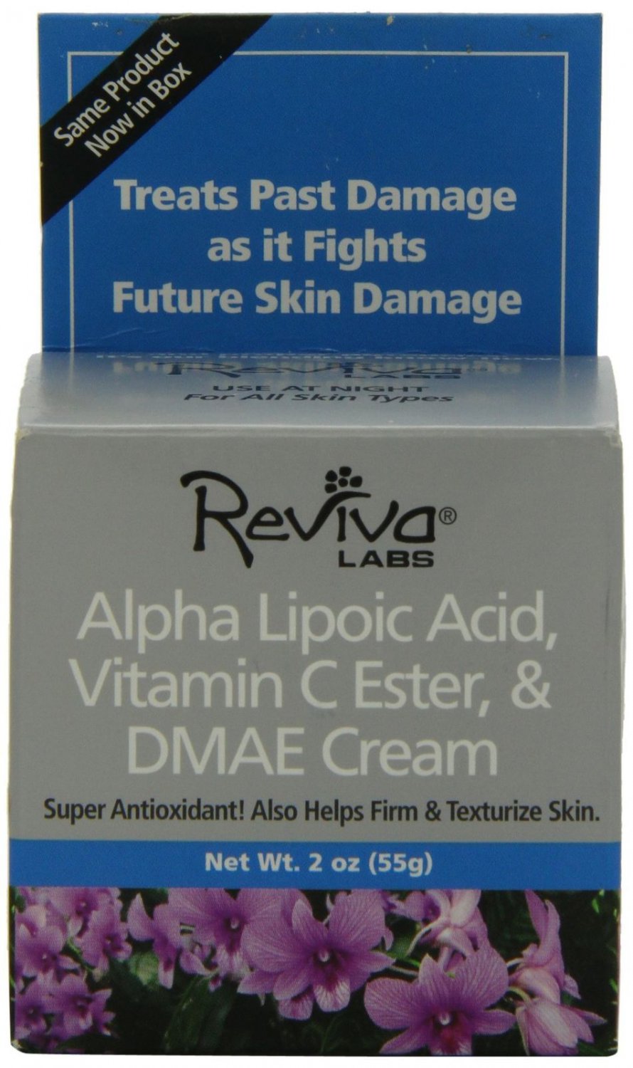 Reviva Labs Alpha Lipoic Acid Vitamin C Ester and DMAE Cream -- 2 oz Pack of 1