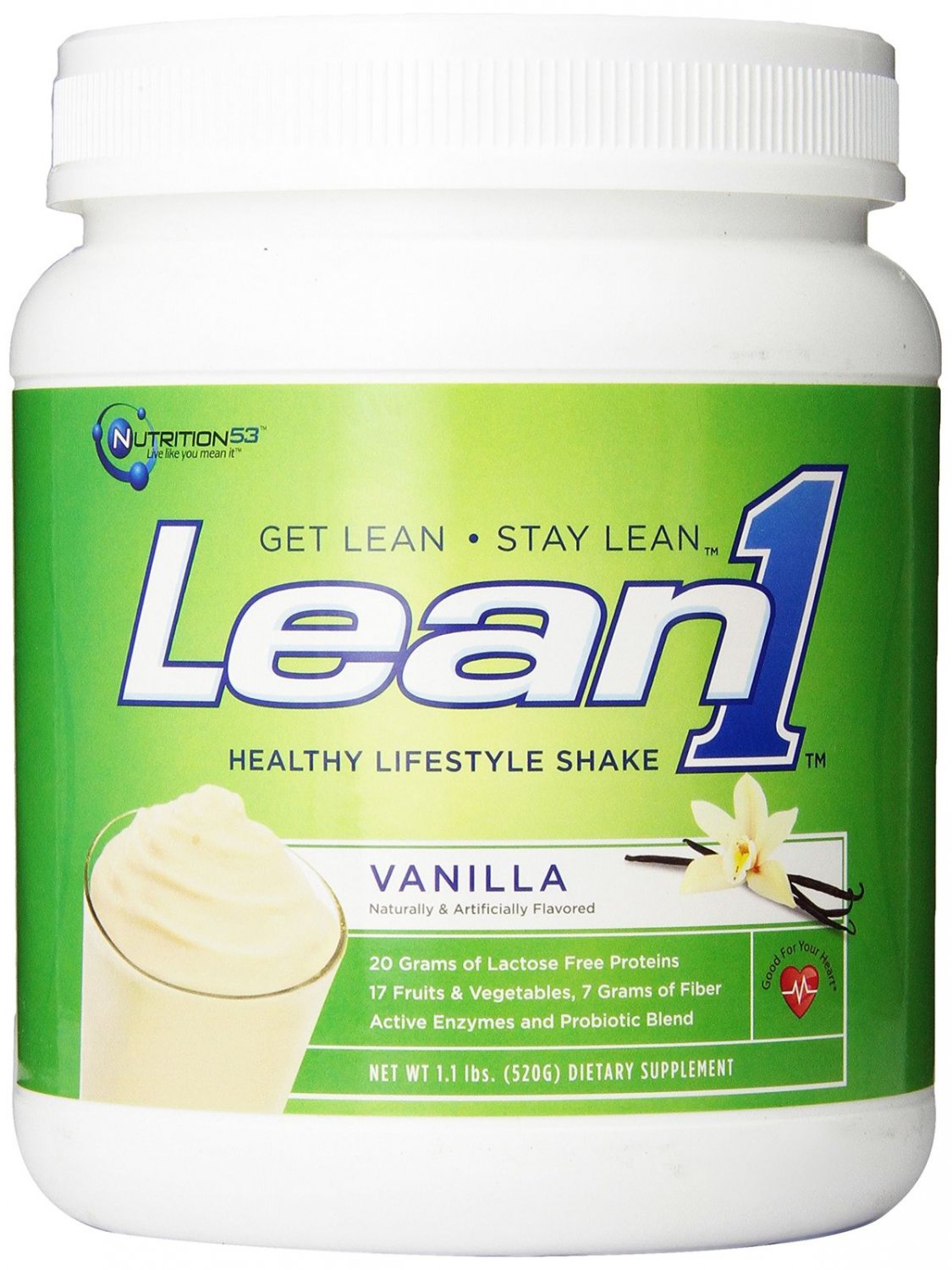 LEAN 1 VANILLA 10/SERVINGS 1.1lbs