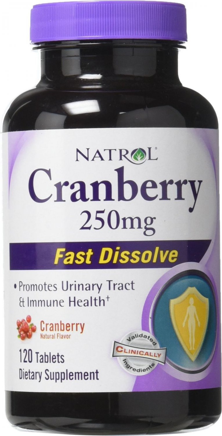 Natrol Cranberry Fast Dissolve Tablets 250mg 120 Count