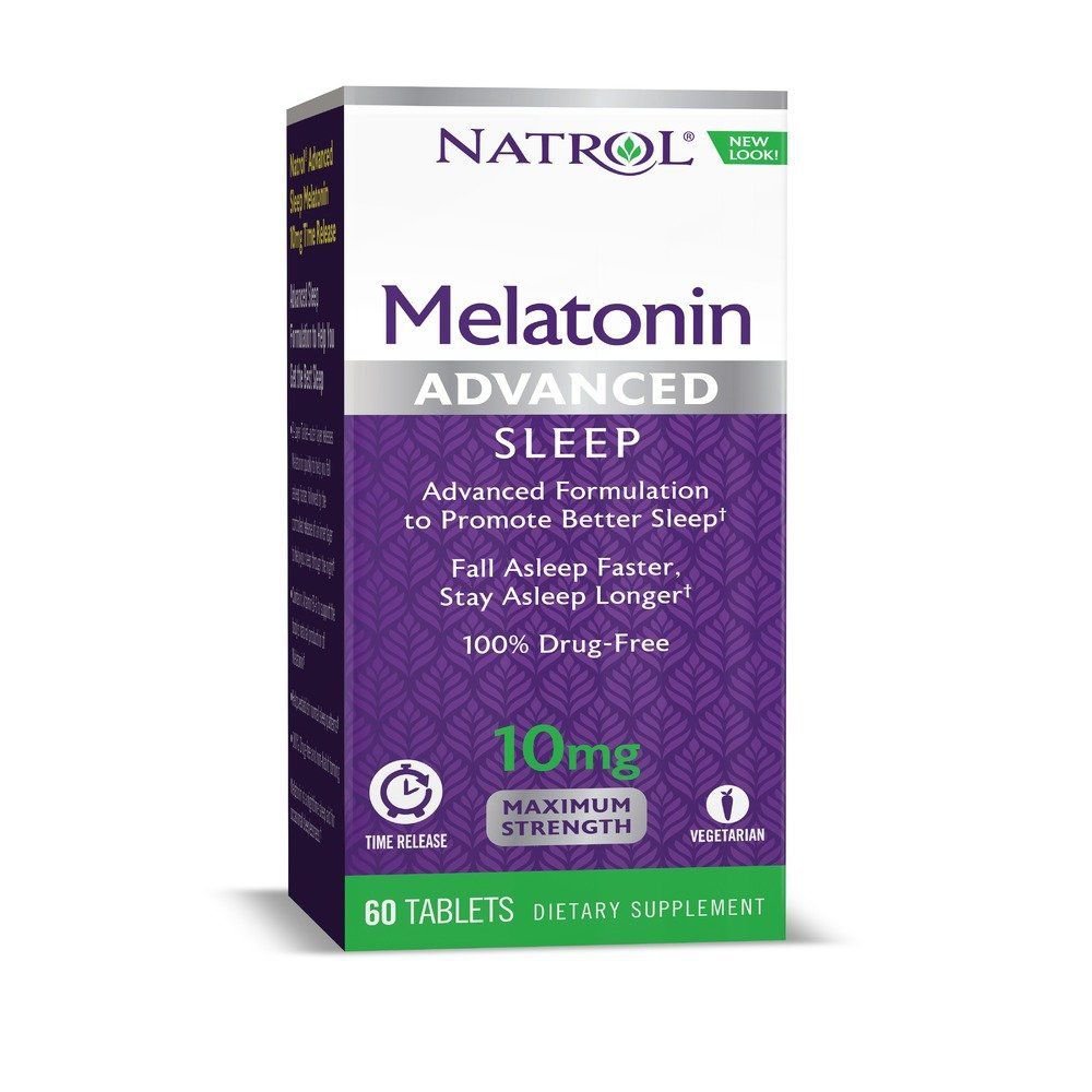 Natrol Advanced Sleep Melatonin Tablets 10mg 60 Count
