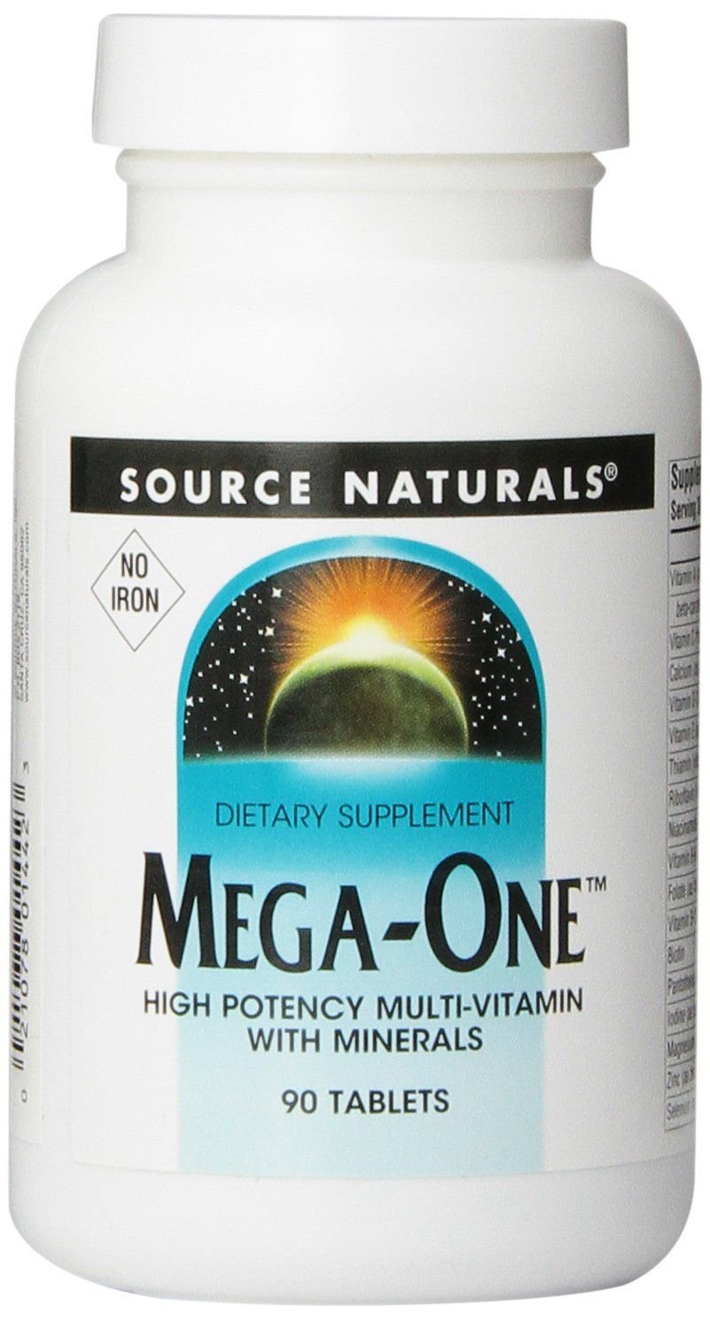SOURCE NATURALS Mega-One Multiple No Iron Tablet 90  Tablets
