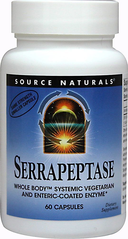 Source Naturals Serrapeptase EC Enzyme Digestive Support - 60 Vegetarian Caps...