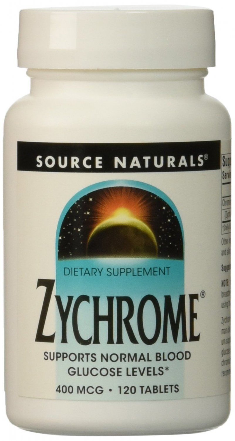 SOURCE NATURALS Zychrome Tablet 120 Count
