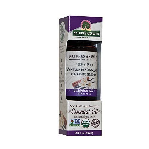 Nature's Answer 100% Pure Organic Essential Oil Blend 0.5-Ounce Vanilla/Cinnamon