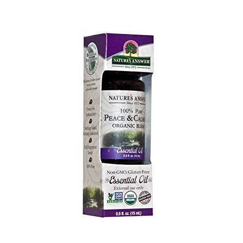 Nature's Answer 100% Pure Organic Essential Oil Blend 0.5-Ounce Peace/Calming