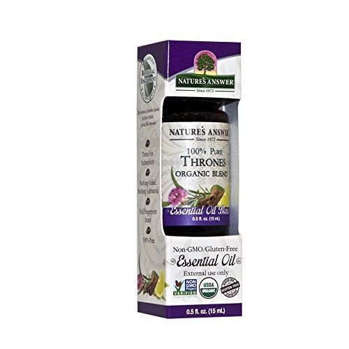 Nature's Answer 100% Pure Organic Essential Oil Blend 0.5Ounce Thrones Essential