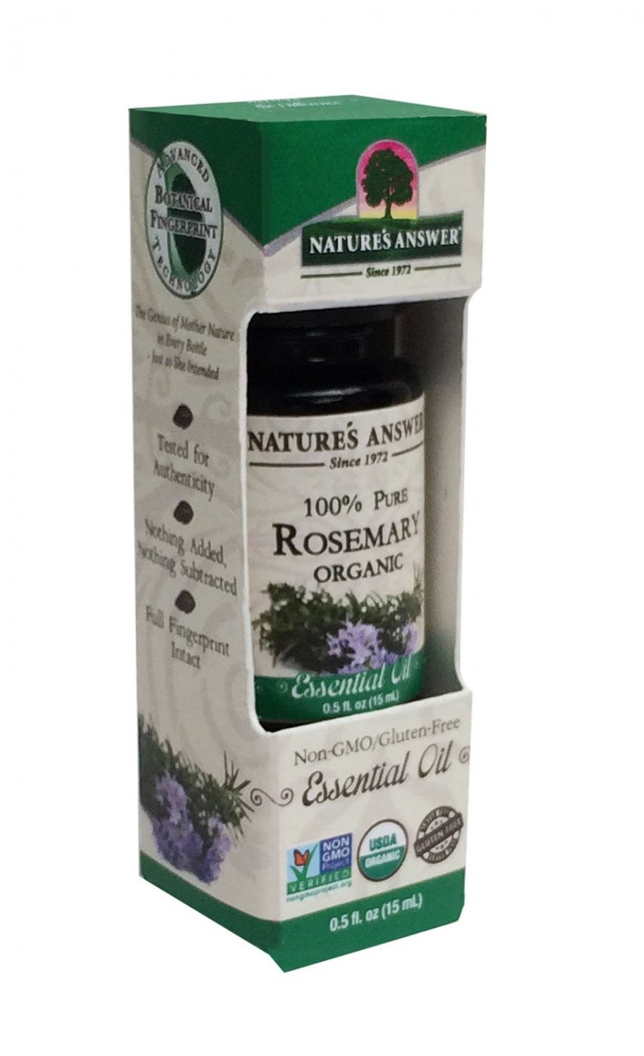 Nature's Answer 100% Pure Organic Essential Oil Rosemary 0.50 oz