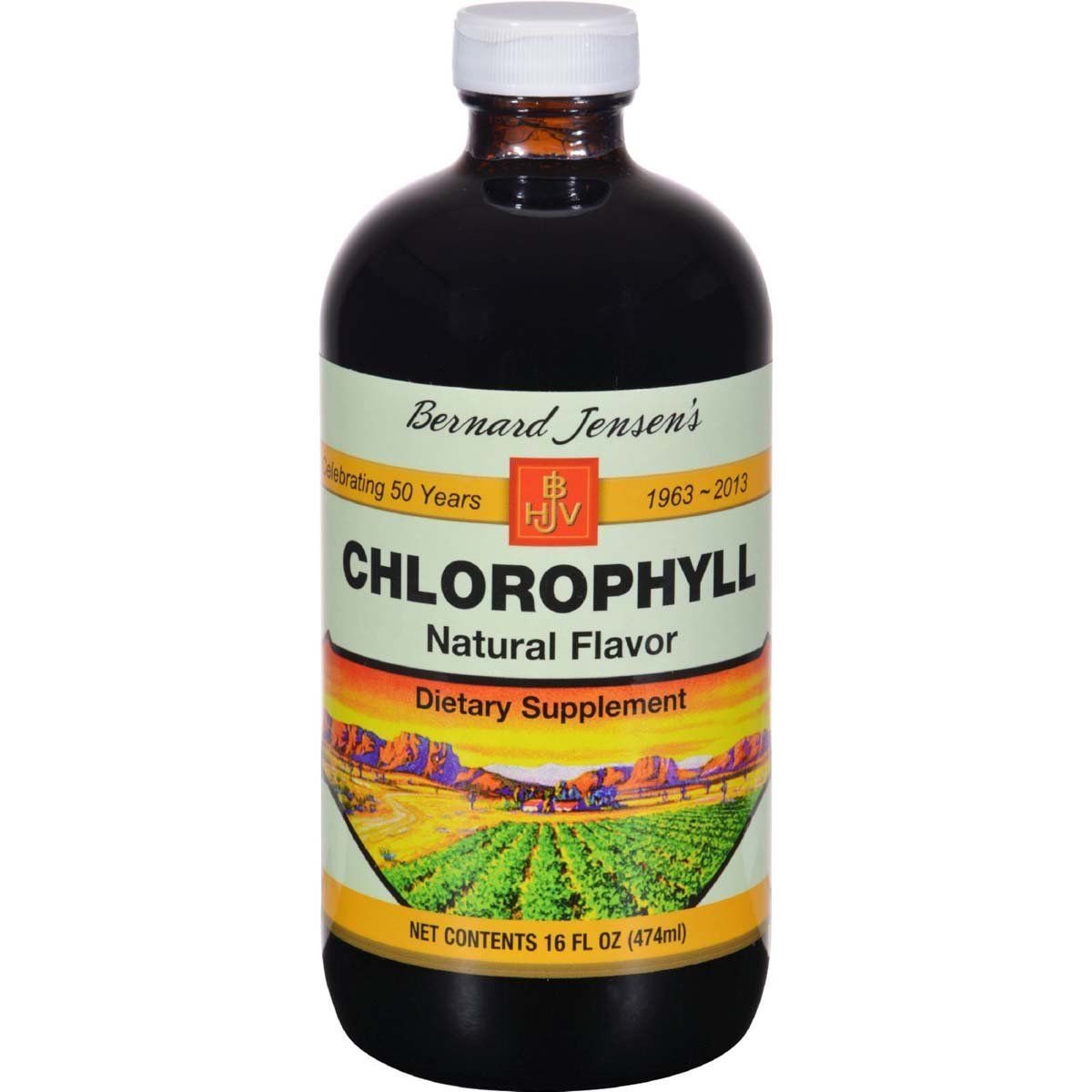 Bernard Jensen Chlorophyll Mint 16 Fluid Ounce Natural