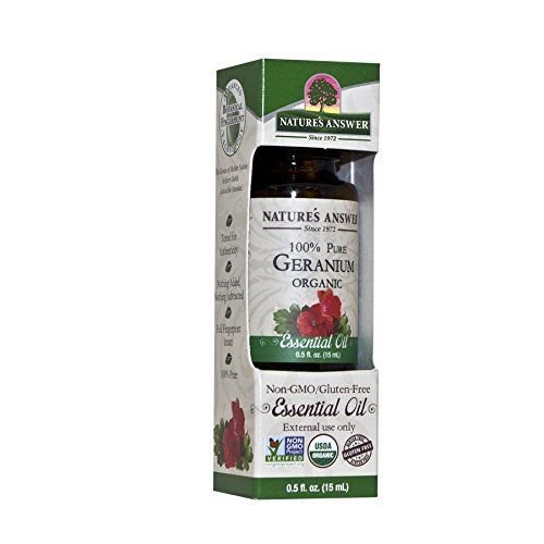 Nature's Answer 100% Pure Organic Essential Oil 0.5-Ounce Geranium