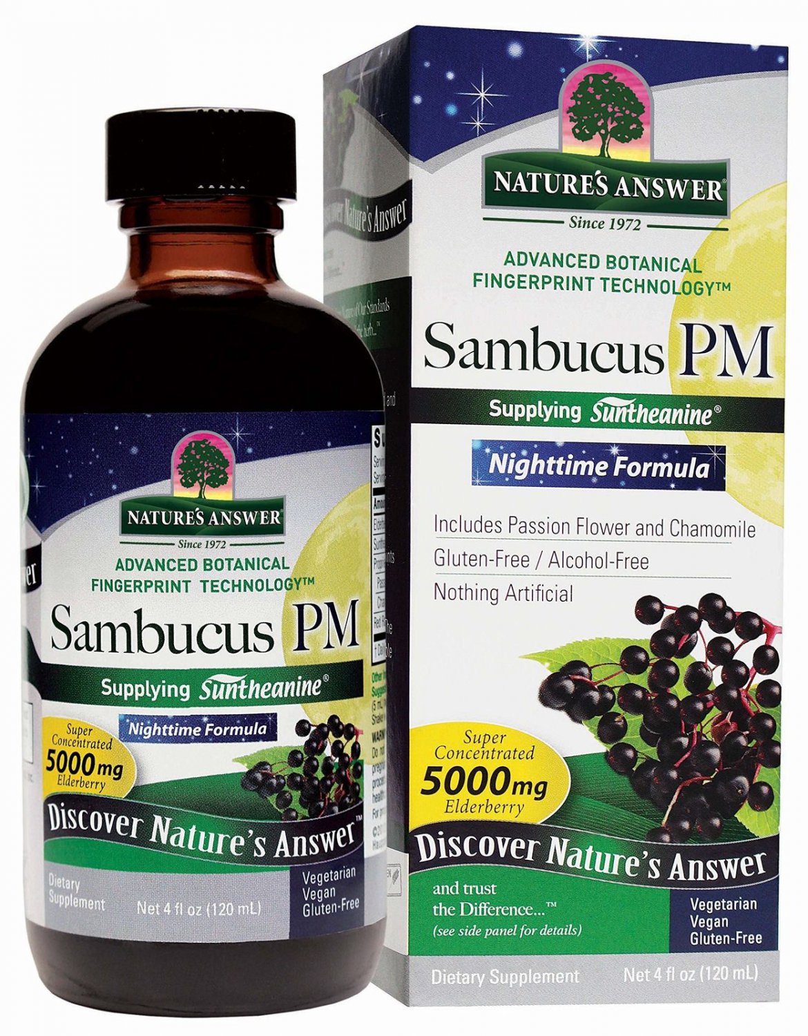 Nature's Answer Sambucus PM Night Time Formula 4 Fluid Ounce