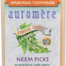 Auromere Ayurvedic Toothpicks Neem 100 Count