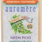 Auromere Ayurvedic Toothpicks Neem 100 Count