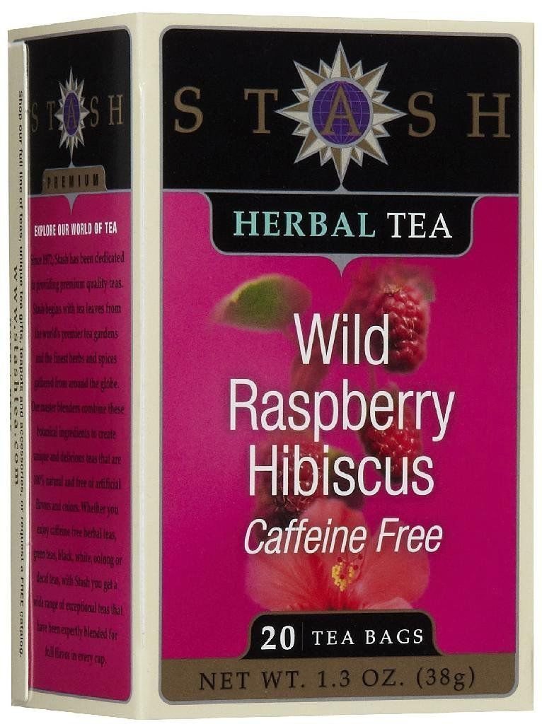 Stash Tea Wild Raspberry Hibiscus tea - 20 ct
