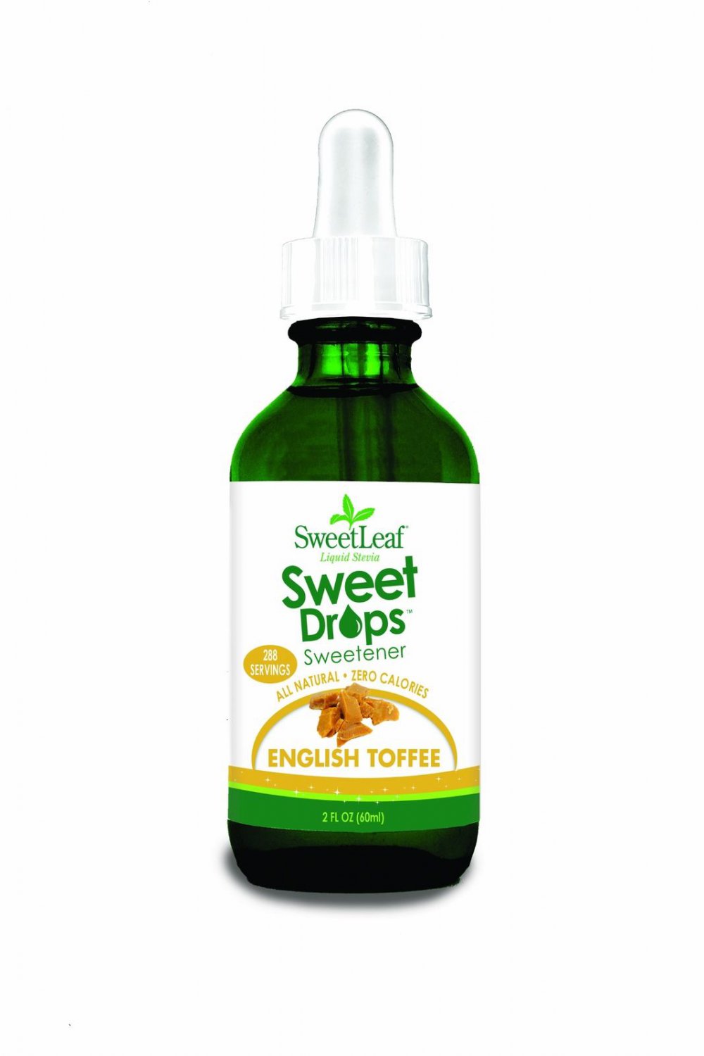 SweetLeaf Sweet Drops Liquid Stevia Sweetener English Toffee 2 Ounce