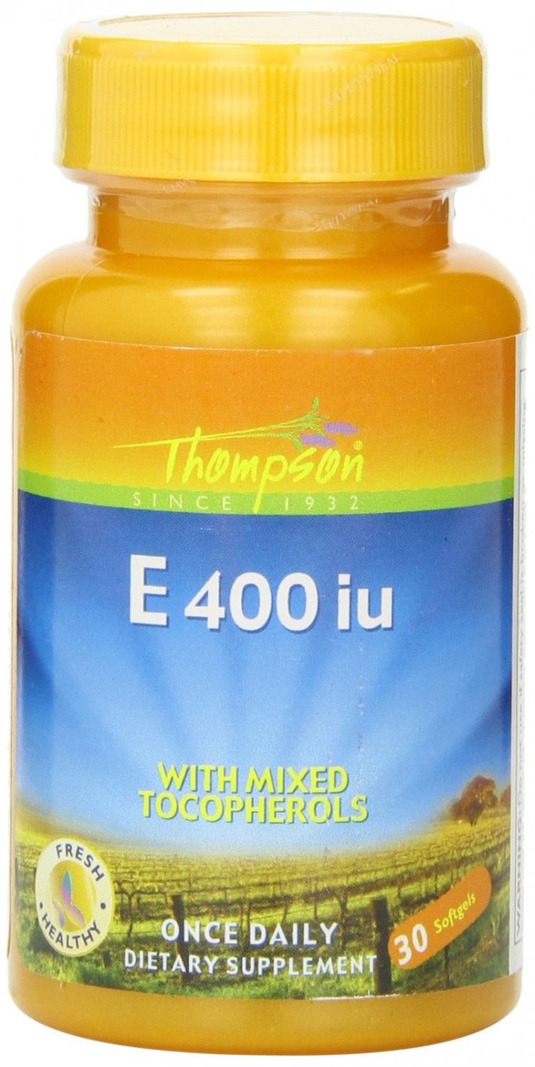 Thompson E with mixed Tocopherols 400 IU Softgels 30 Count 1