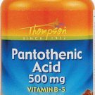 Pantothenic Acid 500mg Thompson 60 Tabs