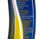 SMILE BRITE Replaceable Head Natural Toothbrush Double Tip X-Soft 1 UNIT