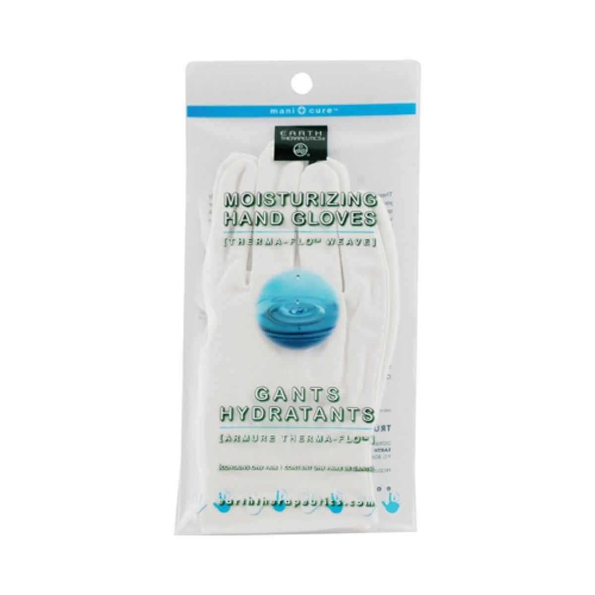Moisturizing Hand Gloves Solid Color-White 1 pair Earth Therapeutics