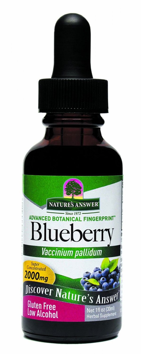 Nature's Answer Blueberry Leaf with Organic Alcohol 1-Fluid Ounce