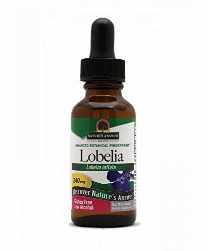 Nature's Answer Lobelia Herb with Organic Alcohol 1-Fluid Ounce