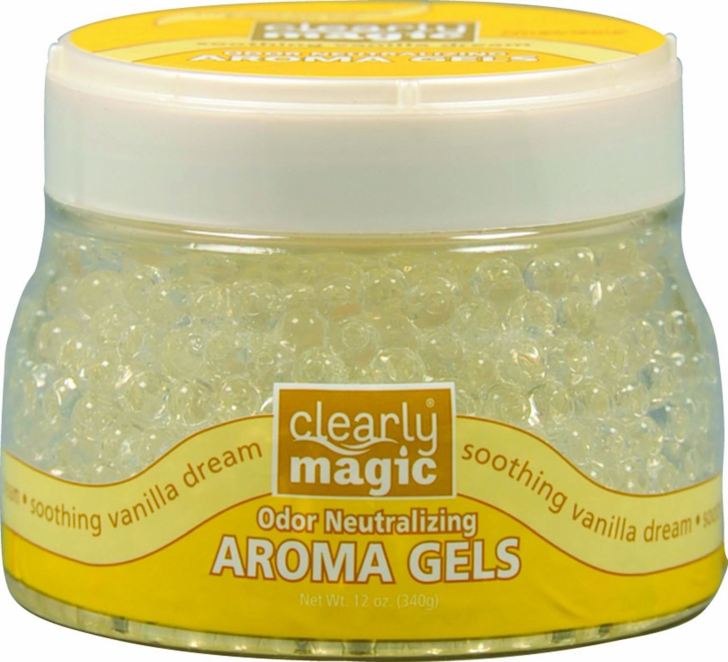 Clearly Magic Odor Neutralizing Aroma Gels Soothing Vanilla Dream 12-Ounce