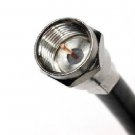 Black RG-6 Coaxial 75-Ohms Cable Indoor/Outdoor CATV Digital Satellite TV 2 pack