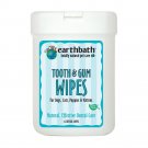 EARTHBATH Wipes for Dogs Cats Puppies and Kittens Tooth and Gum Wipes Pack of 1
