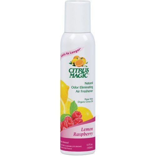 Citrus Magic Natural Odor Eliminating Air Freshener Spray Lemon Raspberry 3.5...