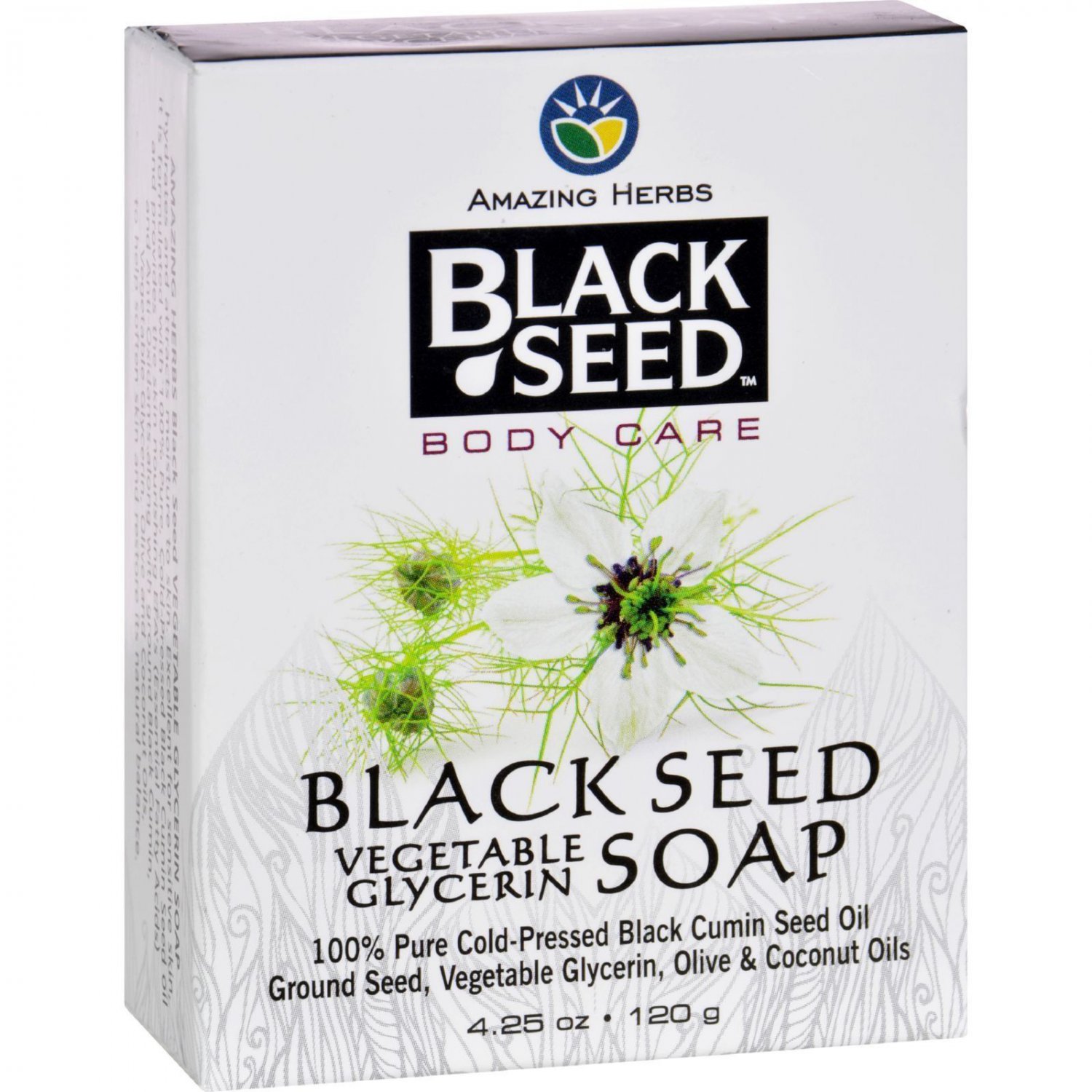 Black Seed Amazing Herbs Vegetable Glycerin Soap 4.25 Ounce