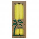 Aloha Bay Palm Tapers Yellow Candle Unscented 4 Count