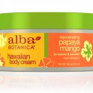 Alba Botanica Hawaiian Papaya Mango Body Cream 6.5 Ounce