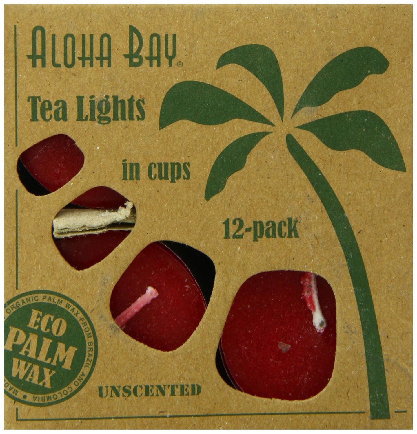 Aloha Bay Tea Light Red 0.7 Ounce