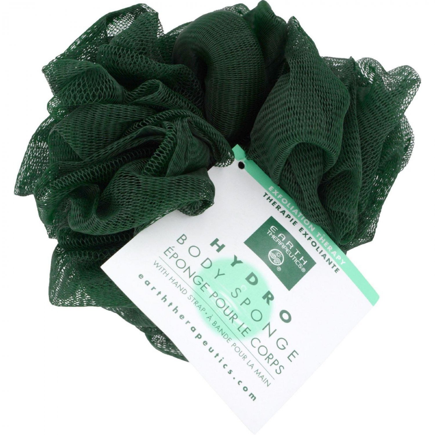 Earth Therapeutics Hydro Bdy Sponge Green Ct