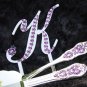 Monogram Cake Topper & Cake Knife & Server Set Package