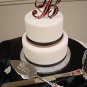 Monogram Cake Topper & Cake Knife & Server Set Package(Black Acrylic)