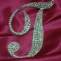Swarovski Crystal Monogram Cake Topper "T"